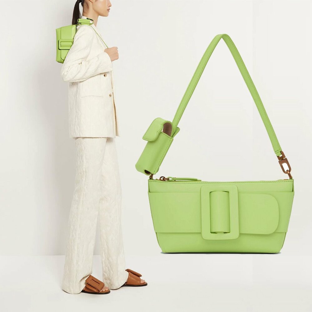 BOYY Green Buckle Pouchette Shoulder Bag